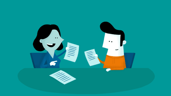 Carrière Coach illustratie aqua