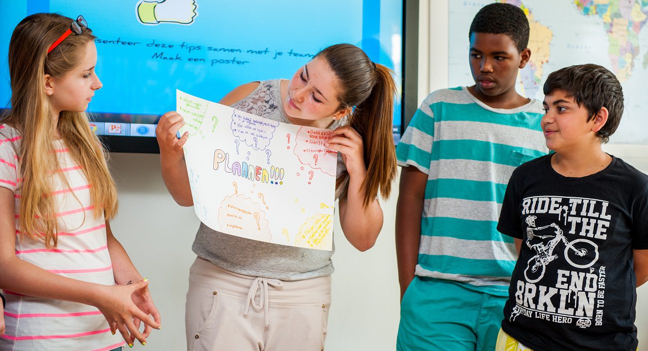 Plannen doe je zo! foto in klas